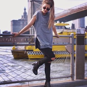 3.1 Phillip Lim Sleeveless Zip Sweatshirt Vest